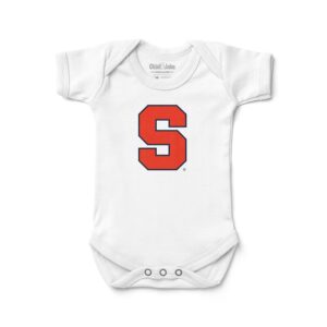 Infant Chad & Jake White Syracuse Orange  Bodysuit