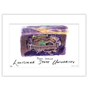 LSU Tigers 11" x 14" Matte University Wall Art