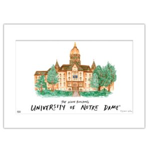 Notre Dame Fighting Irish 11" x 14" Matte University Wall Art