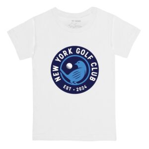 Toddler Tiny Turnip White New York Golf Club Team T-Shirt