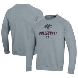 Men's Under Armour Gray Saint Mary's Gaels Volleyball Rival Fleece Raglan Pullover Sweatshirt