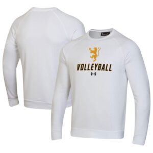 Men's Under Armour White St. Olaf Oles Volleyball Rival Fleece Raglan Pullover Sweatshirt