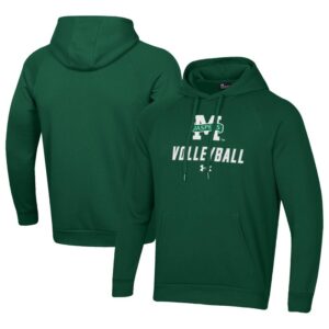 Men's Under Armour Green Manhattan Jaspers Rival Fleece Pullover Hoodie