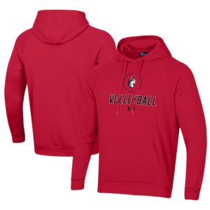 Men's Under Armour Red Northeastern Huskies Rival Fleece Pullover Hoodie