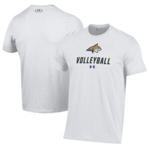 Men's Under Armour White Montana State Bobcats Volleyball Performance T-Shirt