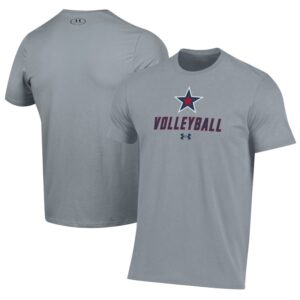Men's Under Armour Gray Robert Morris Colonials Volleyball Performance T-Shirt