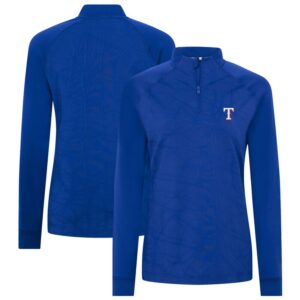 Women's Levelwear Royal Texas Rangers Amethyst Insignia 2.0 Quarter-Zip Jacket