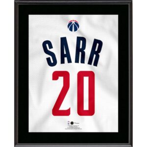 Alexandre Sarr Washington Wizards 10.5" x 13" Jersey Number Sublimated Player Plaque
