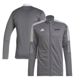 Men's adidas Gray Nicholls State Colonels Tiro 21 AEROREADY Full-Zip Track Jacket