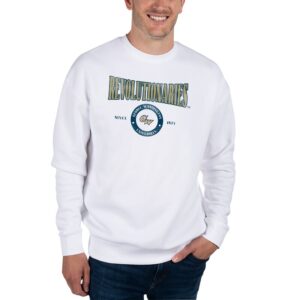 Unisex Uscape Apparel White George Washington University Coastal Fleece Pullover Sweatshirt