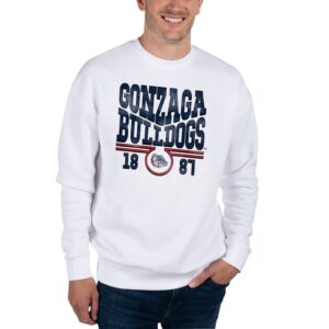 Unisex Uscape Apparel White Gonzaga Bulldogs Coastal Fleece Pullover Sweatshirt