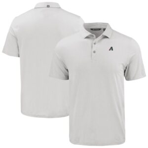 Men's Cutter & Buck White Arizona Diamondbacks Coastline Epic Comfort Eco Recycled Polo