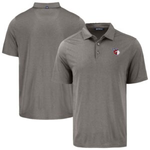 Men's Cutter & Buck Gray Cleveland Guardians Coastline Epic Comfort Eco Recycled Polo