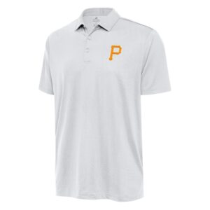 Men's Antigua White Pittsburgh Pirates Big & Tall Ellipse Polo