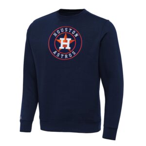 Men's Antigua Navy Houston Astros Big & Tall Victory Pullover Sweatshirt