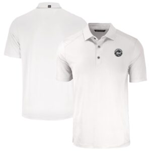 Men's Cutter & Buck White New York Mets Forge Eco Recycled Polo