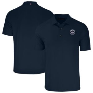 Men's Cutter & Buck Navy New York Mets Forge Eco Recycled Polo