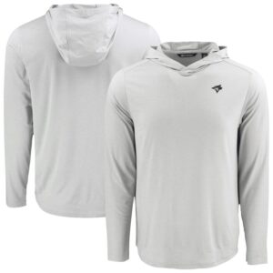 Men's Cutter & Buck Gray Toronto Blue Jays Coastline Epic Comfort Eco Recycled Long Sleeve Hoodie T-Shirt
