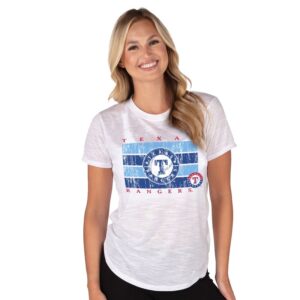 Women's Concepts Sport White Texas Rangers Infuse Knit T-Shirt