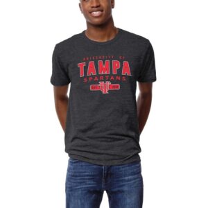 Men's League Collegiate Wear Graphite Tampa Spartans Victory Falls Tri-Blend T-Shirt