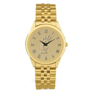 Men's Gold Cincinnati Bearcats Medallion Rolled Link Bracelet Wristwatch
