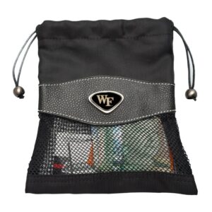 Black Wake Forest Demon Deacons Valuables Bag