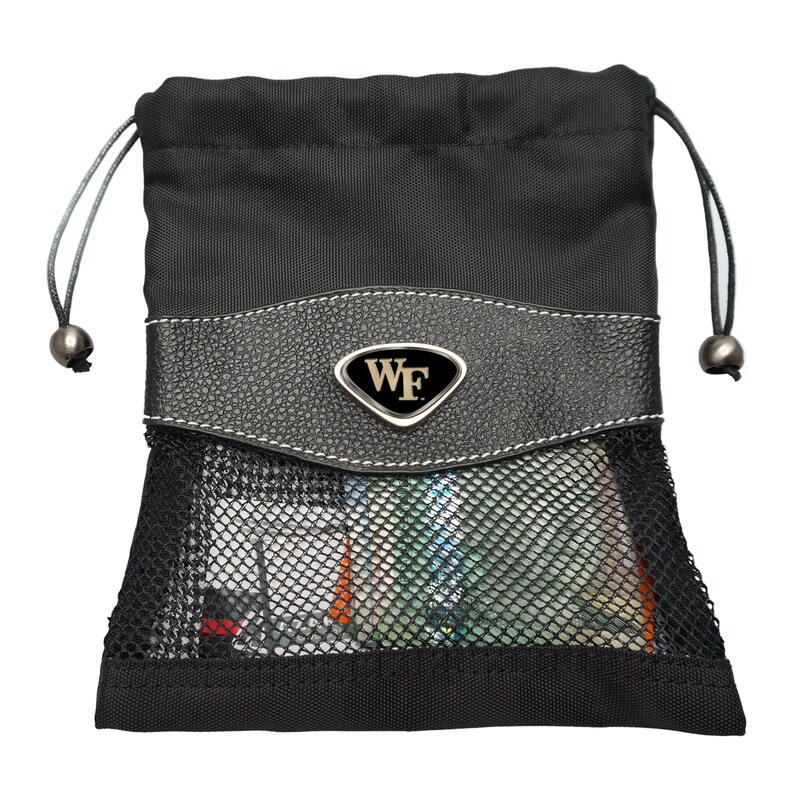 Black Wake Forest Demon Deacons Valuables Bag