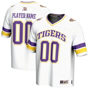 Youth GameDay Greats White LSU Tigers NIL Pick-A-Player Football Fashion Jersey