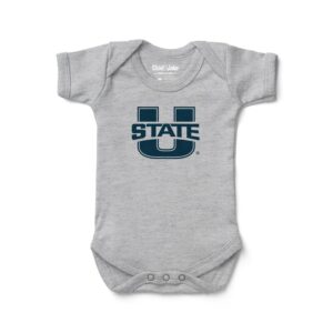 Newborn & Infant Chad & Jake Heather Gray Utah State Aggies Bodysuit