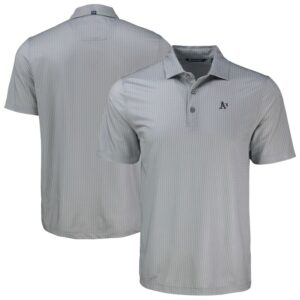 Men's Cutter & Buck Gray Athletics Pike Eco Shadow Check Print