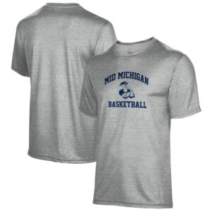 Men's ProSphere Gray Mid Michigan College Basketball T-Shirt