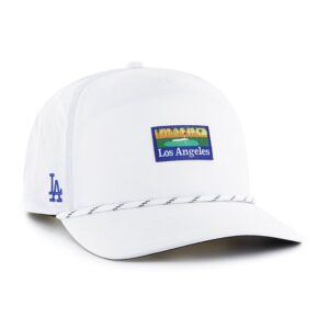 Men's '47  White Los Angeles Dodgers Vacation Golf Hitch Adjustable Hat