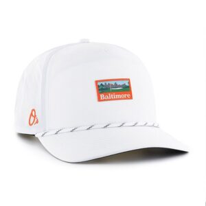 Men's '47  White Baltimore Orioles Vacation Golf Hitch Adjustable Hat