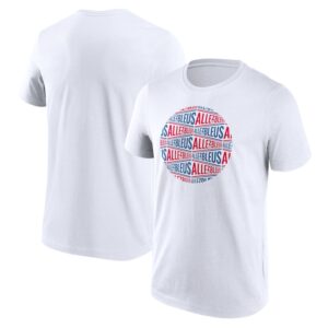 Men's Fanatics White Paris 2024 Summer Olympics Allez Les Blues Roundall T-Shirt