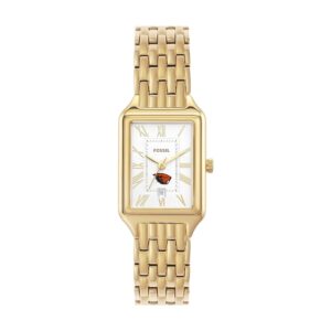 Women's Fossil Oregon State Beavers Raquel Gold-Tone Stainless Steel Watch