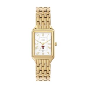 Women's Fossil Texas Tech Red Raiders Raquel Gold-Tone Stainless Steel Watch