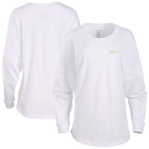 Women's White Army Black Knights Pom Pom Long Sleeve Jersey