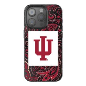 Keyscaper Indiana Hoosiers Paisley Bling iPhone Case