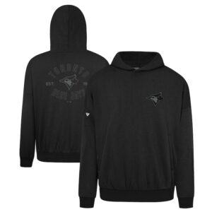 Men's Levelwear Black Toronto Blue Jays Contact Nightfall Pullover Hoodie