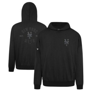 Men's Levelwear Black New York Mets Contact Nightfall Pullover Hoodie