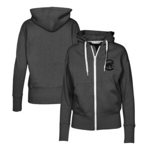 Women's Levelwear Black Chicago Cubs Gardinia Nightfall Full-Zip Hoodie