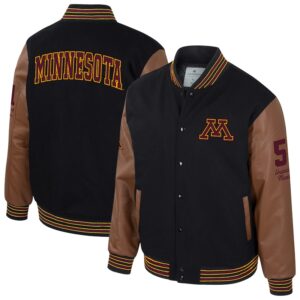 Men's     Letterman Full-Snap Varsity Jacket