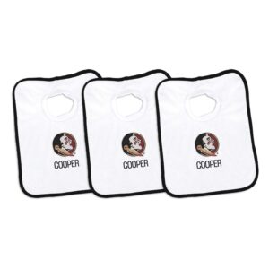 Infant Chad & Jake Florida State Seminoles Personalized 3-Pack Bib Set