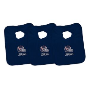Infant Chad & Jake Ole Miss Rebels Personalized 3-Pack Bib Set