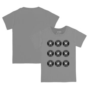 Toddler Tiny Turnip  Gray Houston Astros Logo Grid T-Shirt