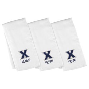 Infant Chad & Jake Xavier Musketeers Personalized Burp Cloth Three-Pack Set