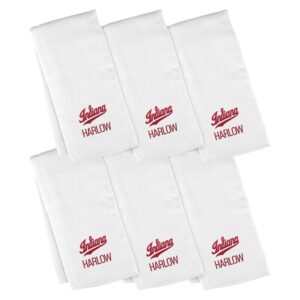 Infant Chad & Jake Indiana Hoosiers Personalized Burp Cloth 6-Pack Set