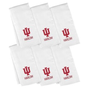Infant Chad & Jake Indiana Hoosiers Personalized Burp Cloth 6-Pack Set