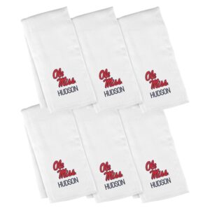 Infant Chad & Jake Ole Miss Rebels Personalized Burp Cloth 6-Pack Set