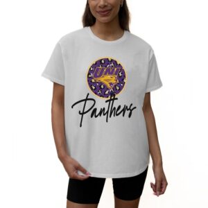 Women's Gameday Couture White Northern Iowa Panthers Wild Expectations Tri-Blend Flowy T-Shirt